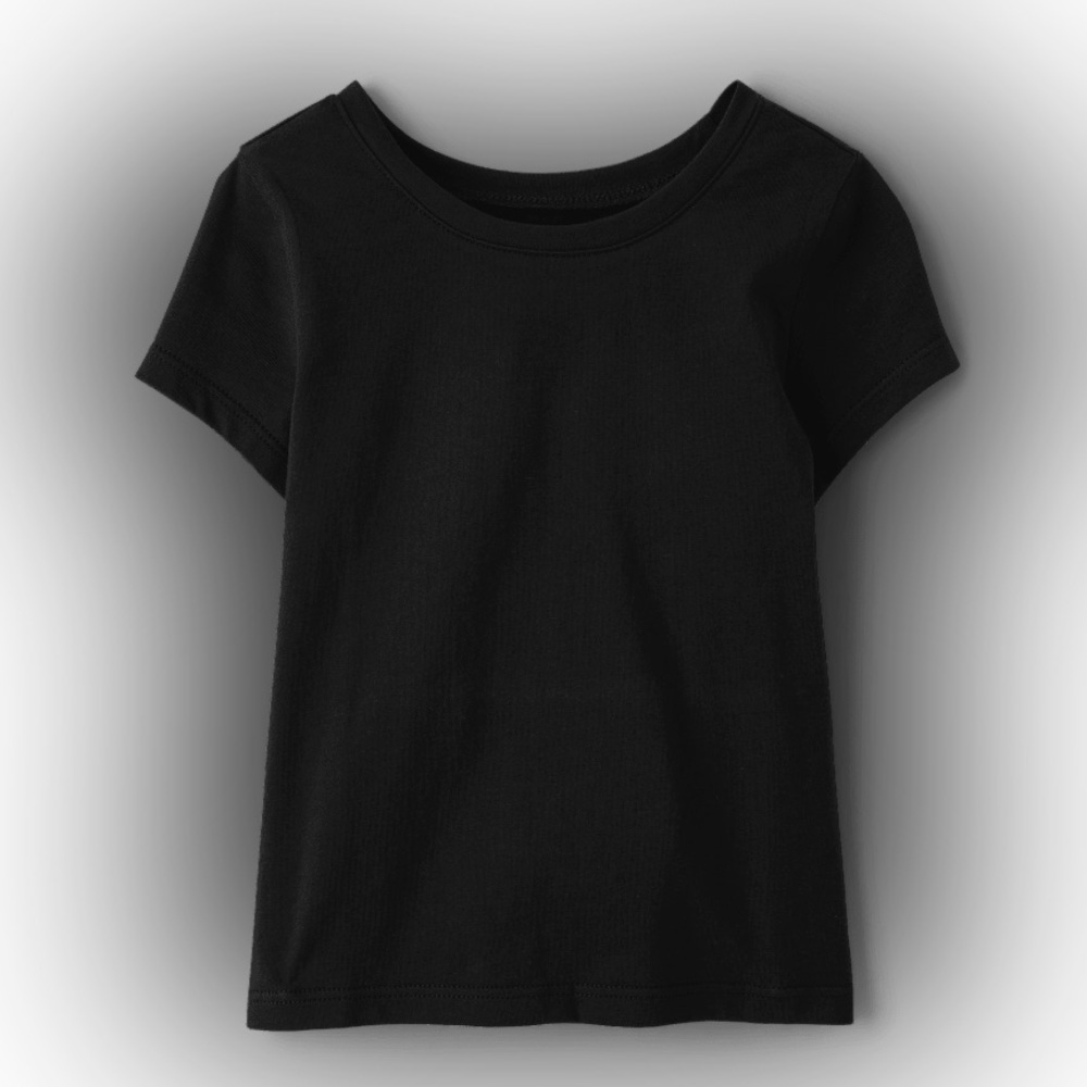 The Children’s Place Classic Black Kids T-Shirt 6-9mo